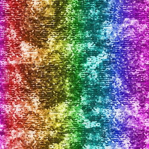 Rainbow- Rainbow Sequins 108&quot; Wide Back- 3 Yard Cut