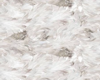 Fluidity- White Grey 108in Wide Back: Sold by the 1/2 yard.