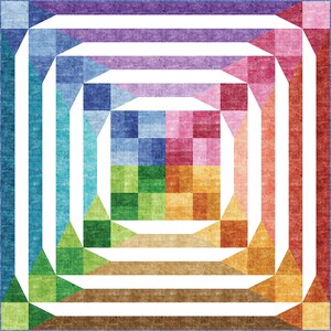 Color Blocks Quilt Pattern