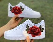 Embroidered Custom Air Force 1 Low Rose AF1 Customized Made to Order Woman Man Sneakers Handmade Shoes Etsy