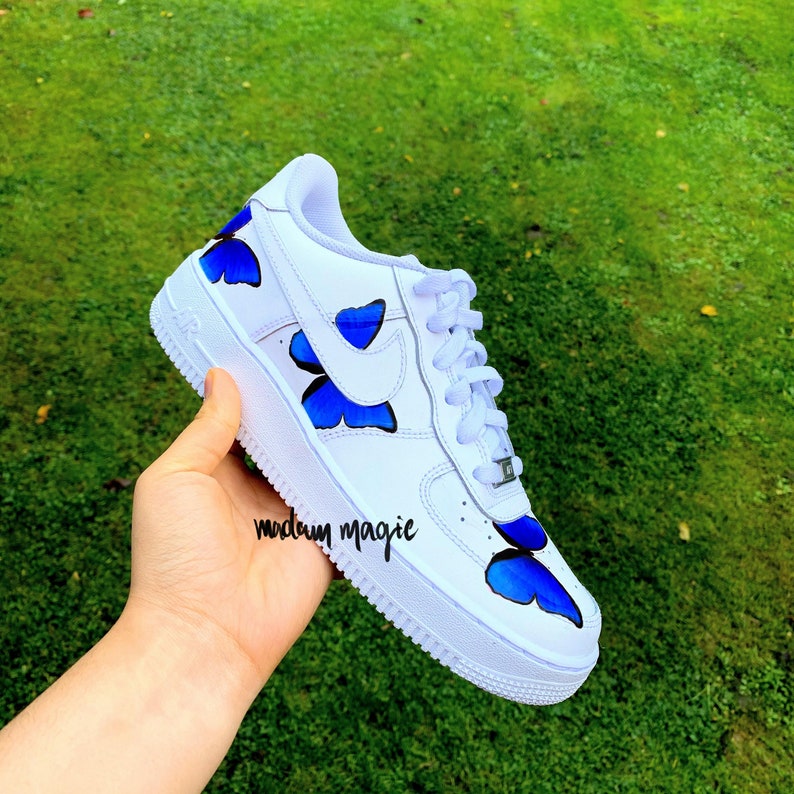 air force 1 painted butterfly