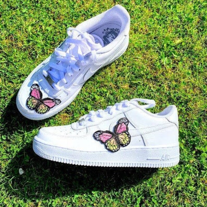 custom butterfly embroidered nike air force 1 low