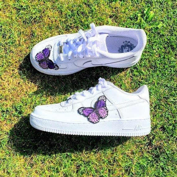 purple butterfly air force 1