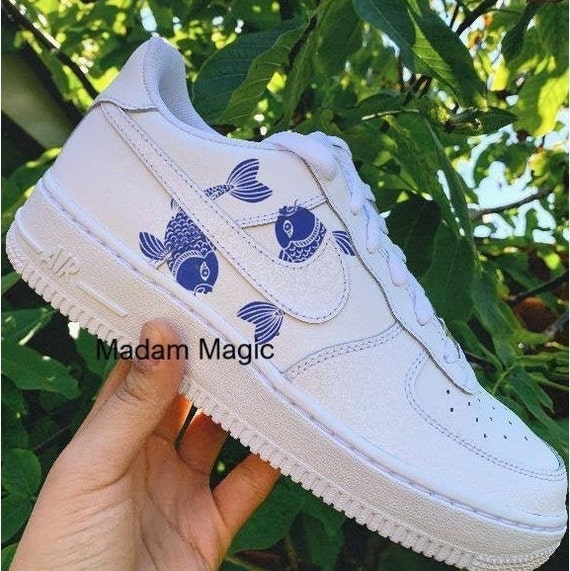 nike air force 1 koi fish