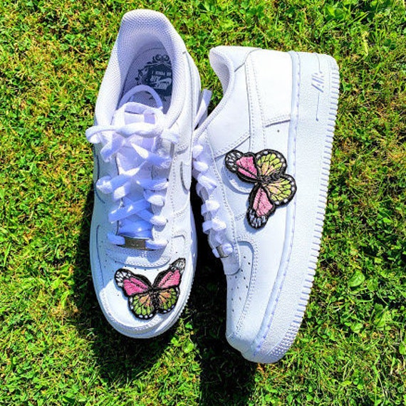 custom butterfly embroidered nike air force 1 low