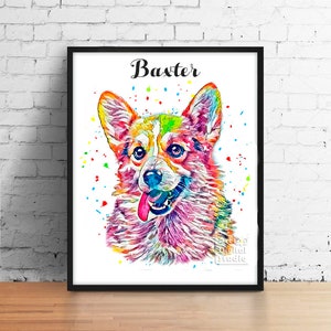 Custom Multicolor Pet Portrait, Pop Art Dog Portrait, Colorful pet portrait, Rainbow Cat Portrait, Pop Art Pet Style, Rainbow Dog Portrait