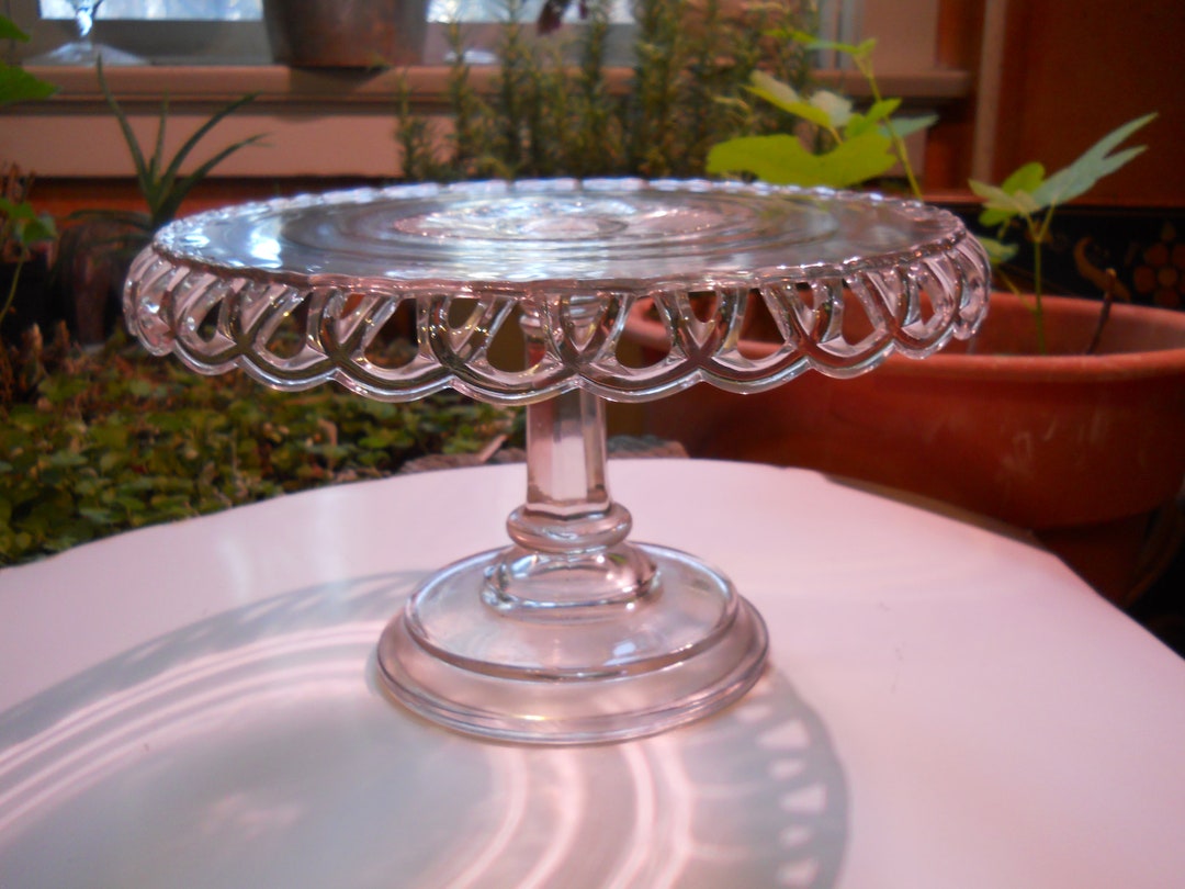 Pink Cake Riser Pink Glass Wedding Cake Riser - Etsy