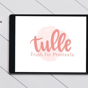 Tulle Procreate Brush Lettering Pen | Procreate Brush | Calligraphy Brush