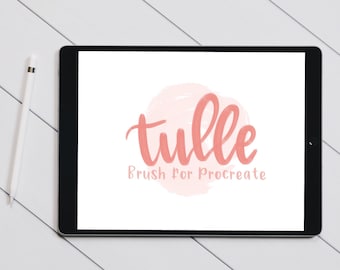 Tulle Procreate Brush Lettering Pen | Procreate Brush | Calligraphy Brush
