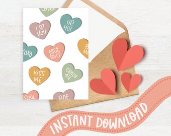 Valentine’s Day Card - Candy Hearts