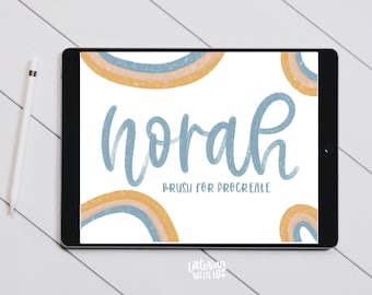Norah Procreate Lettering Brush for Modern Calligraphy | INSTANT DOWNLOAD