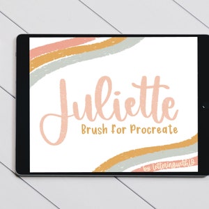 モダンカリグラフィー用 Juliette Procreate レタリングブラシ | 即時ダウンロード