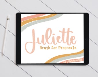 Juliette Procreate Lettering Brush for Modern Calligraphy | INSTANT DOWNLOAD