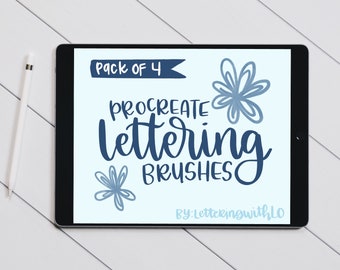 Procreate Lettering Brushes for Modern Calligraphy | INSTANT DOWNLOAD