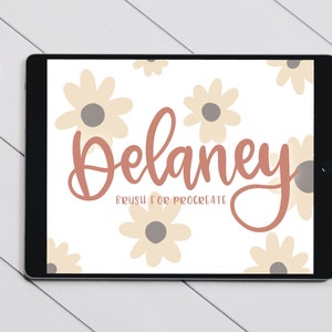 Delaney Monoline Procreate Brush | INSTANT DOWNLOAD