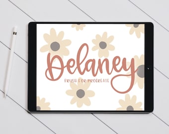 Delaney Monoline Procreate Brush | INSTANT DOWNLOAD