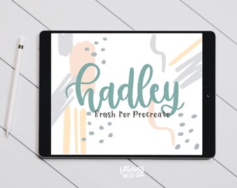Hadley Procreate Lettering Brush for Modern Calligraphy | INSTANT DOWNLOAD