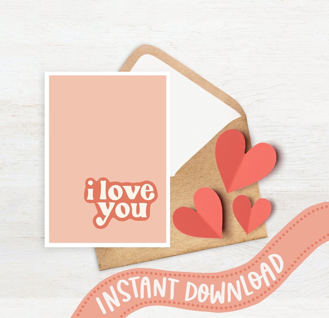Anniversary Card - I Love You - Etsy