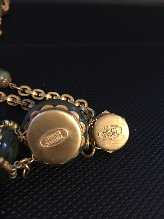 1970's Signed Miriam Haskell Goldtone  Choker Nec… - image 9