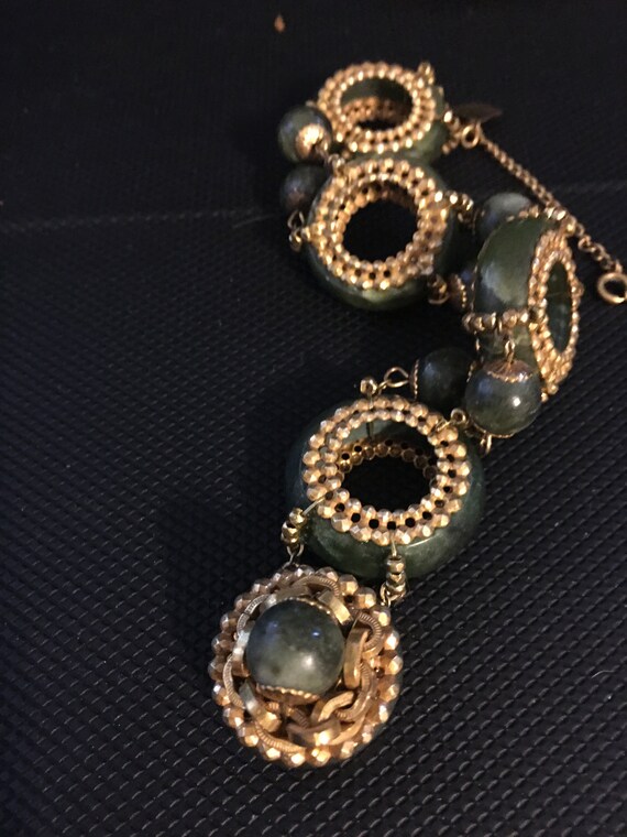 1970's Signed Miriam Haskell Goldtone  Choker Nec… - image 7