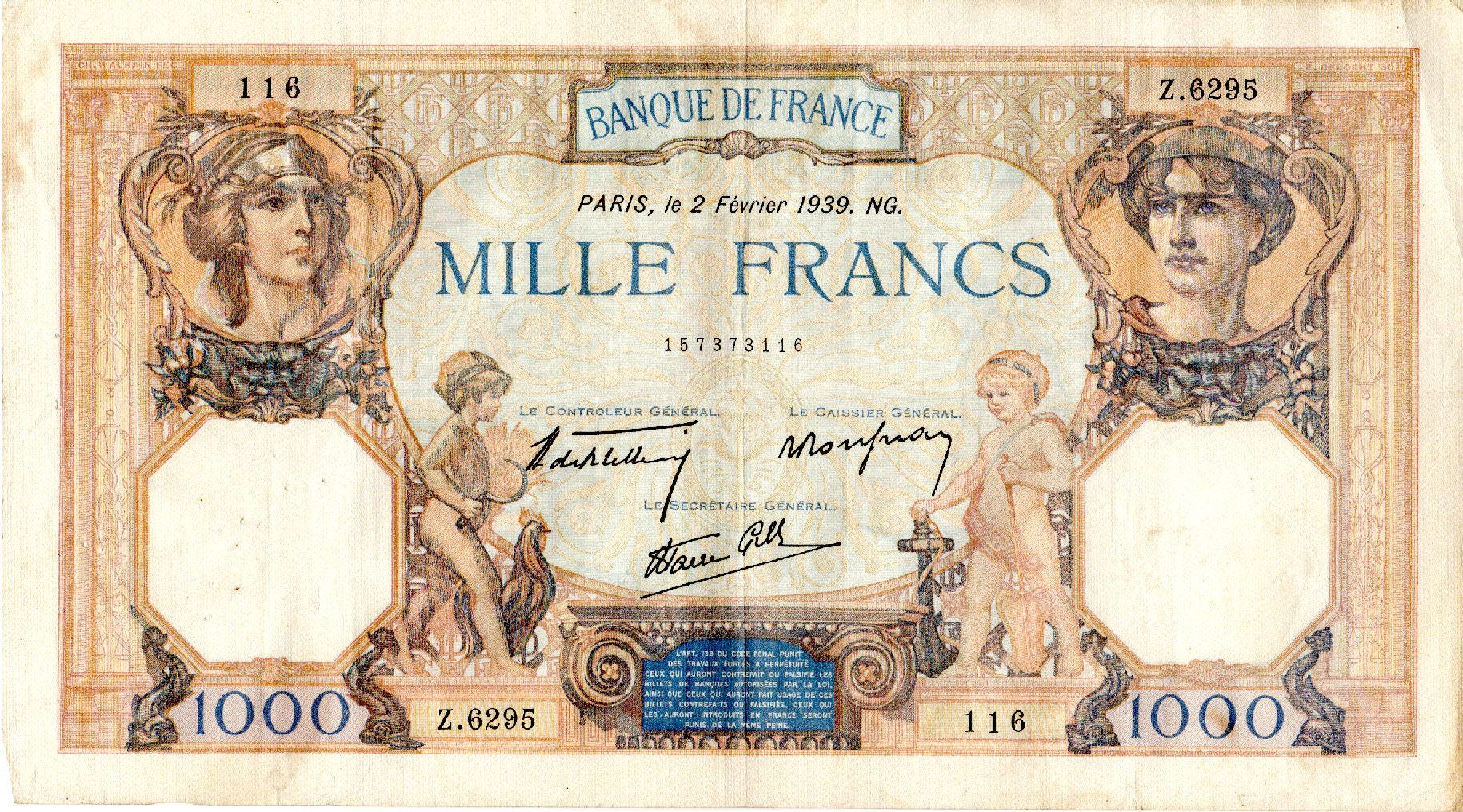 1000 francs money - Etsy 日本