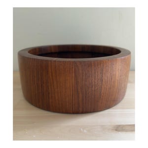 Mid Century Dansk Modern Large Staved Teak Salad Bowl Dansk Jens Quistgaard Diseñador Vintage