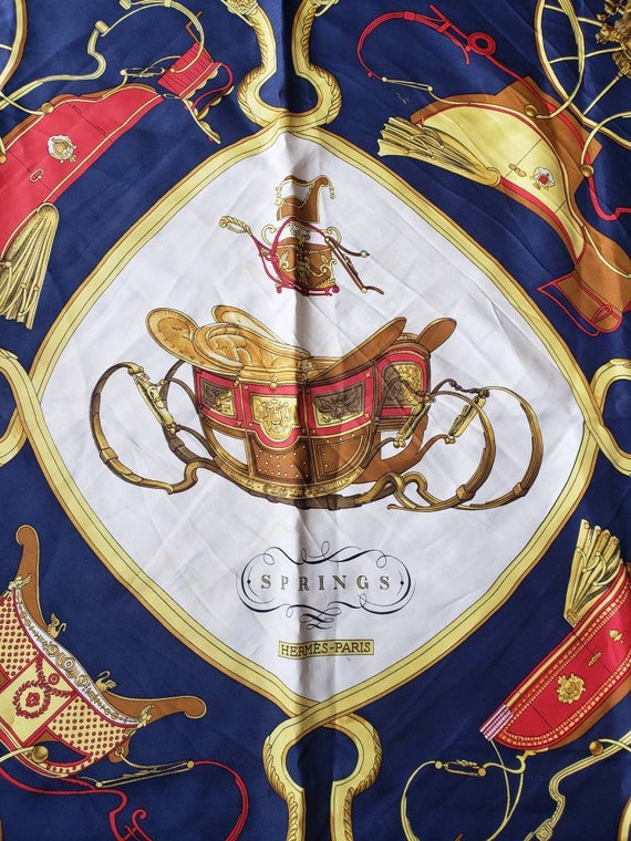 Vintage 1980's Hermès-Paris Silk Scarf