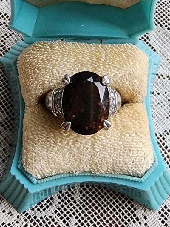 Judith Ripka Smokey Topaz Statement Ring