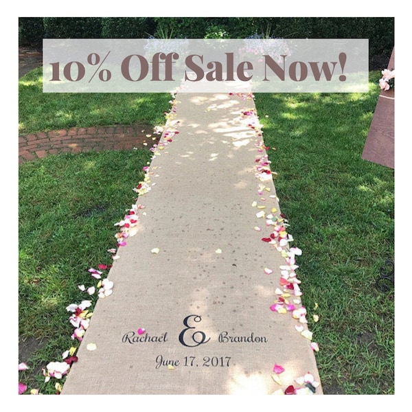 Custom Aisle Runner Etsy