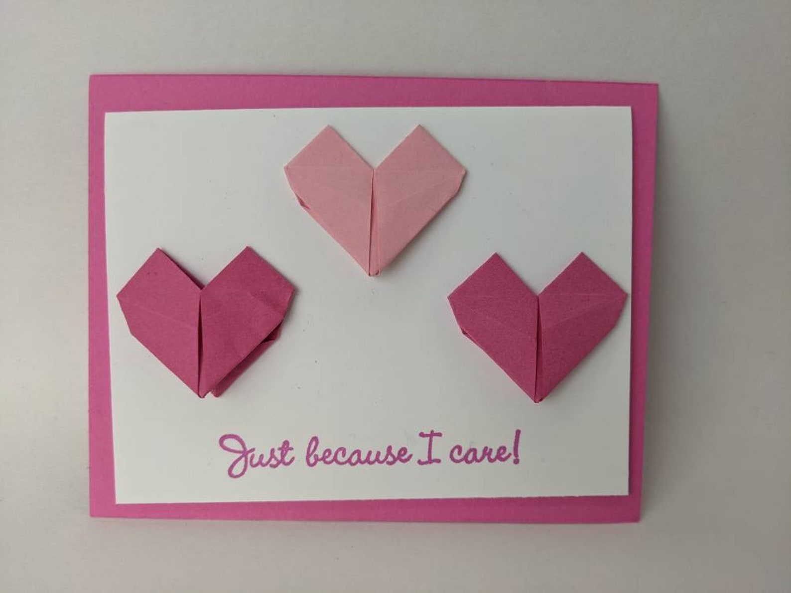 origami heart card origami heart card