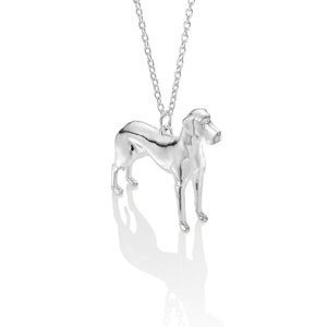 Great Dane  Pendant - Sterling Silver - Dog Necklace - Dog Pendant
