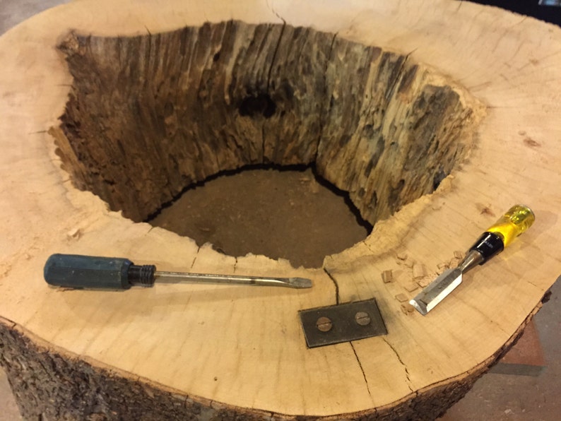 Unique Live Edge Coffee Table Handmade Hollow Log Coffee