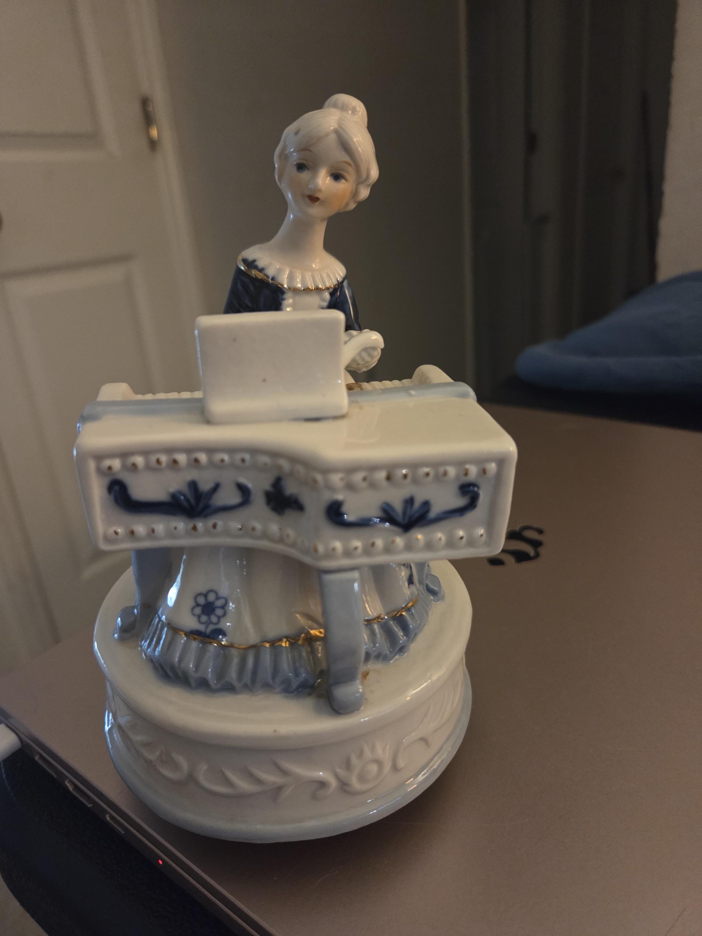 Piano Lady Figurine - Etsy