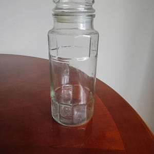 Anchor Hocking Planters Peanuts Mr Peanuts Clear Glass Jar With Lid 1981 10&quot; H