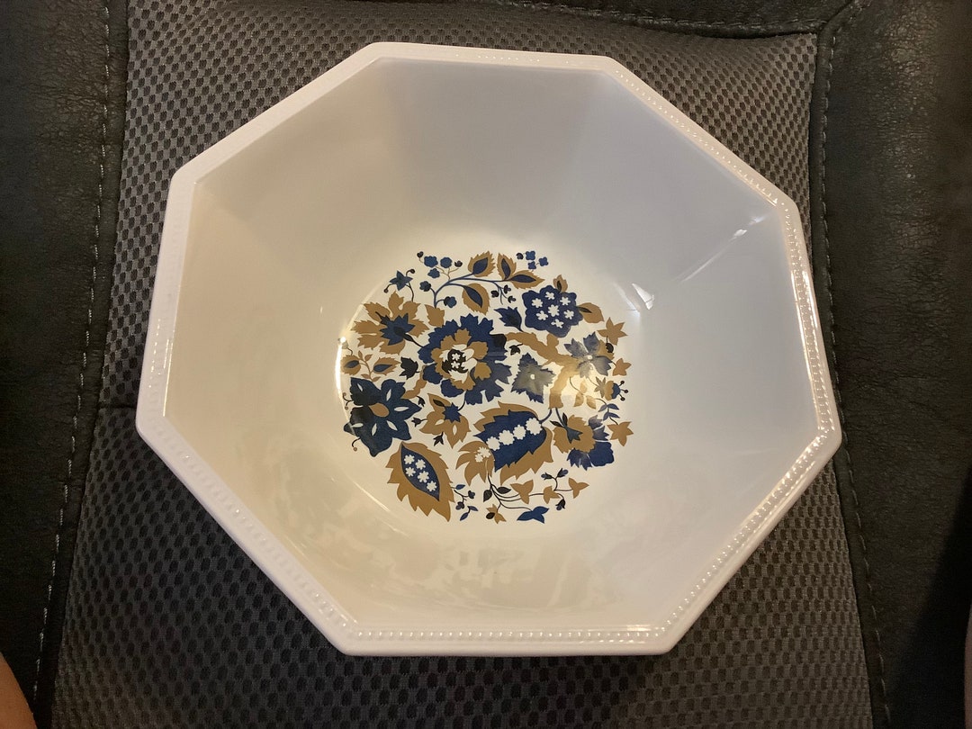 Jacobean Johnson Brothers Ironstone Octagon Serving Bowl Made in