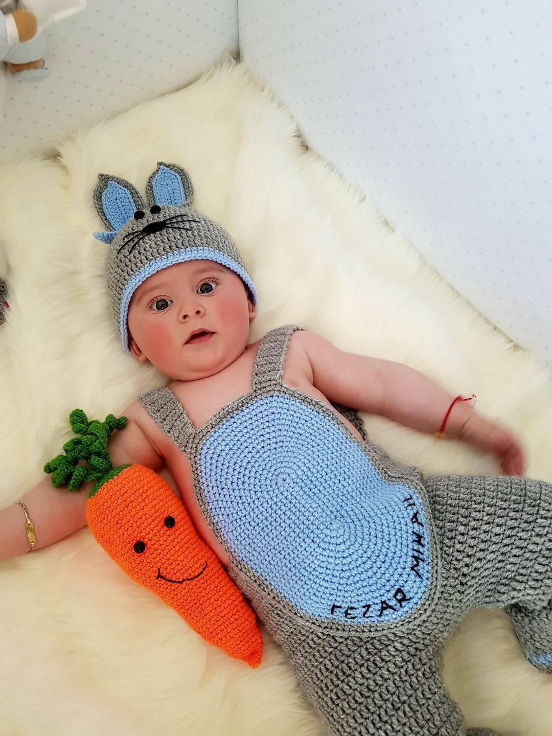 Conejo Enterizo Crochet Bebe Conejo Enterizos En Crochet Conjunto