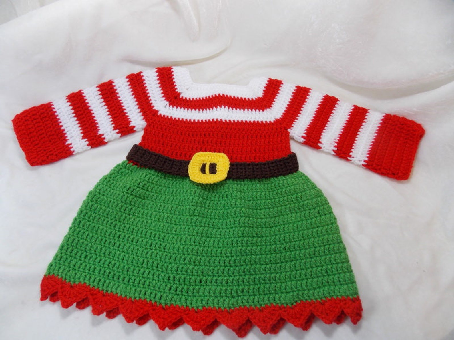 Elf baby girl setcrochet suit elf for Christmaself crochet Etsy