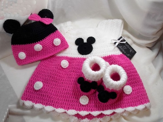disfraz de minnie mouse a crochet para bebe 