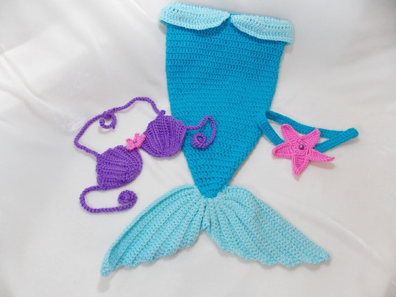 knitted baby starfish outfit