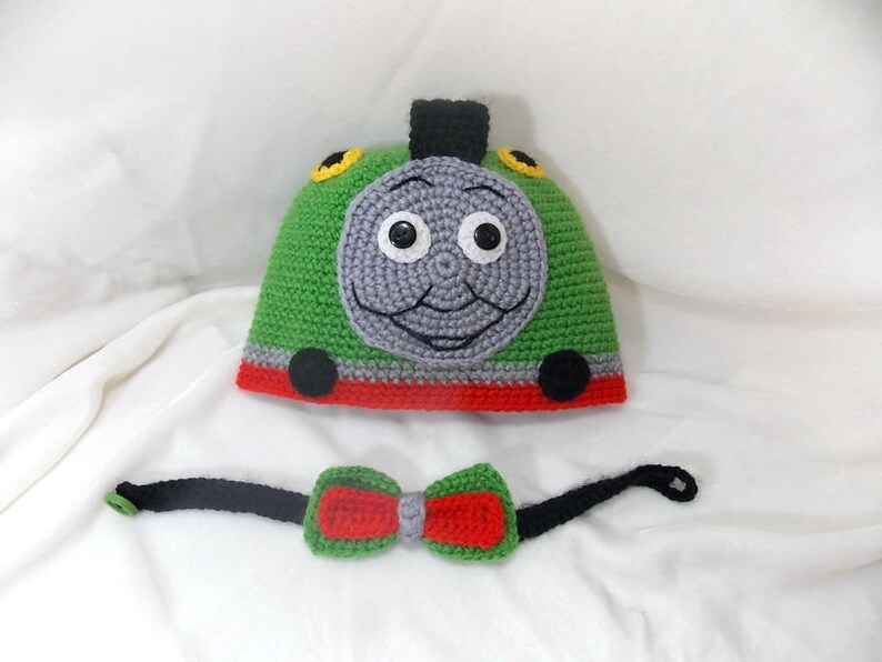 Percy train,Crochet photo shoot,Crochet baby holloween costume,Newborn set,baby boys/'clothing