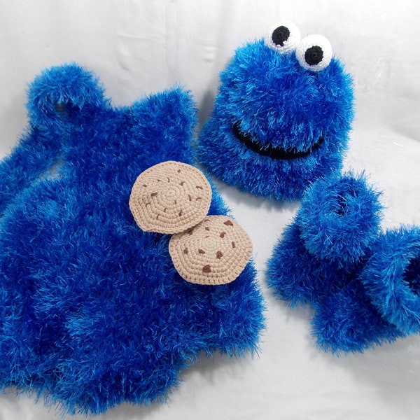 Cookie Monster inspired costume /Sesame street/Photo prop costume-made to order