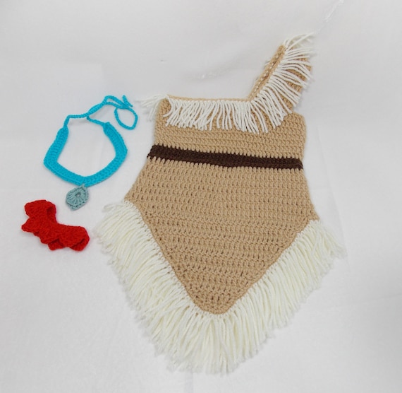 Pocahontas Inspired Costume crochet Pocahontas Dress indian Princess Costume princess Photo Prop Newborn to 12 Months MADE TO ORDER Etsy UK