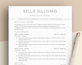 Teacher Resume, Teacher Resume Template, Teaching Resume, Resume Template Teacher, Teaching Resume Template, ATS Teaching Resume, Teacher CV