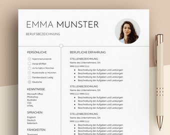 Bewerbungsvorlagen, Lebenslauf, Lebenslauf Vorlage, Cv Vorlage, Bewerbung Vorlage Word, Anschreiben, Lebenslauf Minimalistisch, Deckblatt