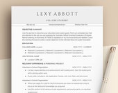 College Resume Template | Google Docs Resume for Fresher, Graduate, High School Student, First Job Resume, No Experience CV Template Word
