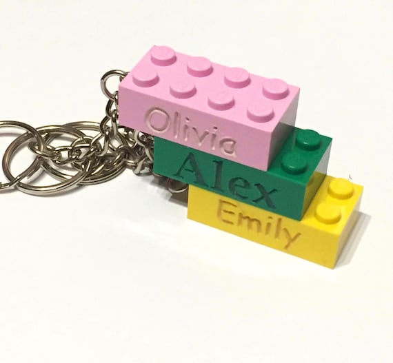 lego block keychain