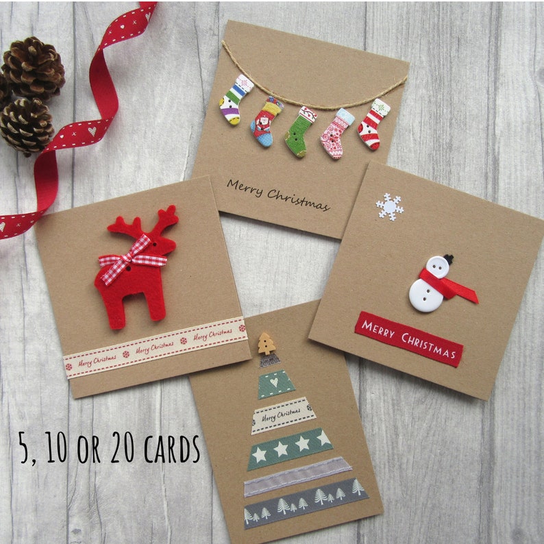 Pack of Christmas Cards, Xmas Card Multipack, Fun & Cute Christmas Card Bundle, Holiday Cards, Festive Cards, image 1
