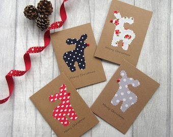 Fun Christmas Cards, Holiday Card, Reindeer Card, Rudolf Card, Xmas Card, Festive Card, Seasons Greetings, Merry Christmas