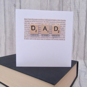 Tarjeta del día del padre, tarjeta de papá, tarjeta de cumpleaños del papá, tarjeta de papá, tarjeta del padre del libro de la tarjeta, tarjeta de papel blanco natural, tarjeta de saludo, tarjeta de la ocasión