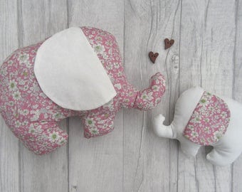 Stoffelefant, Baby Geschenk, Stofftier, Kinderspielzeug, Baby Shower Geschenk Baby Spielzeug, Stoffelefant Softie, Rosa Sahne Elefant